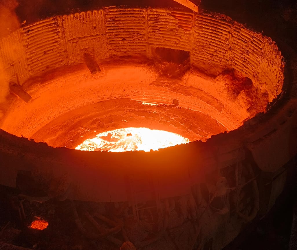 Furnace in operation
