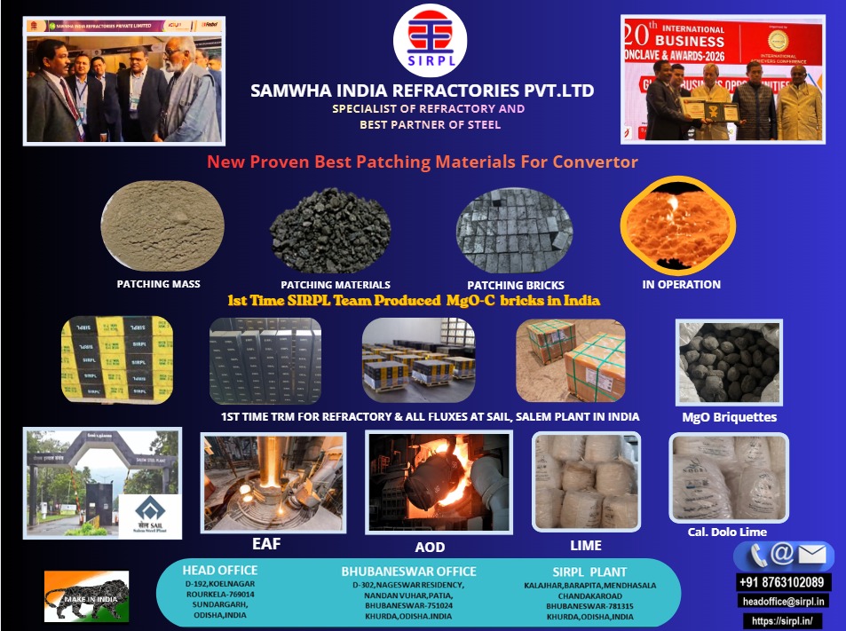 SIRPL — New proven patching materials and MgO-C bricks